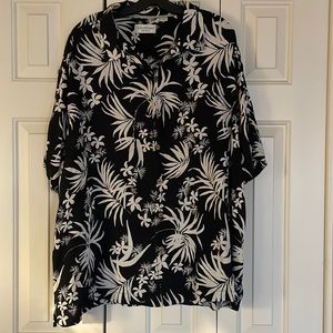 Caribbean silk blend Hawaiian shirt